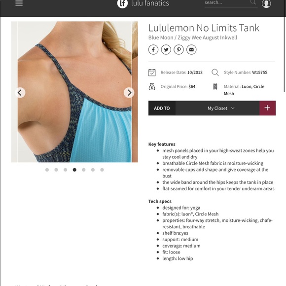 🍋 Lululemon No limits tank - Picture 9 of 12